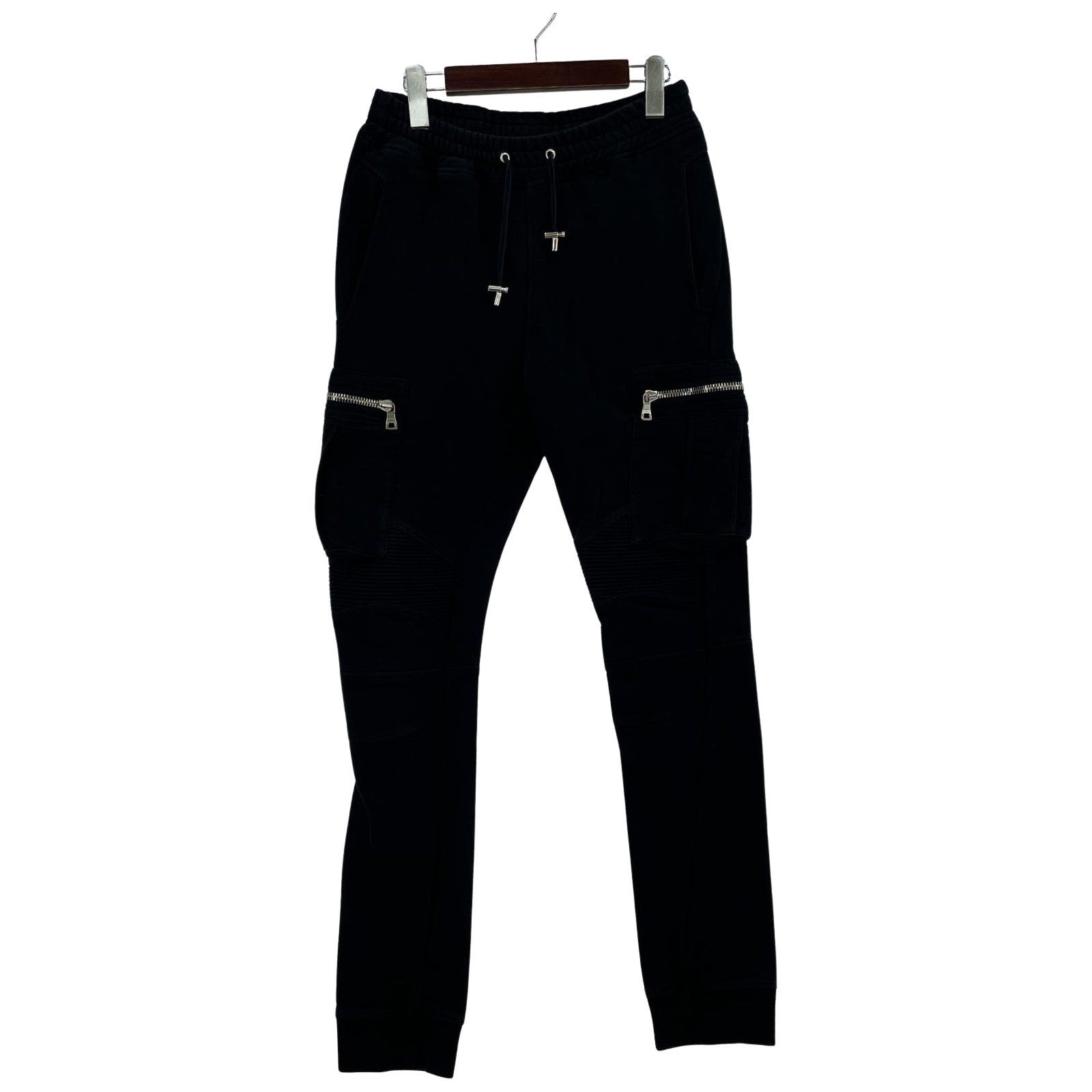 パンツ BALMAIN バイカースウェットパンツ S ブラック W5HJ506D125 S ブラック