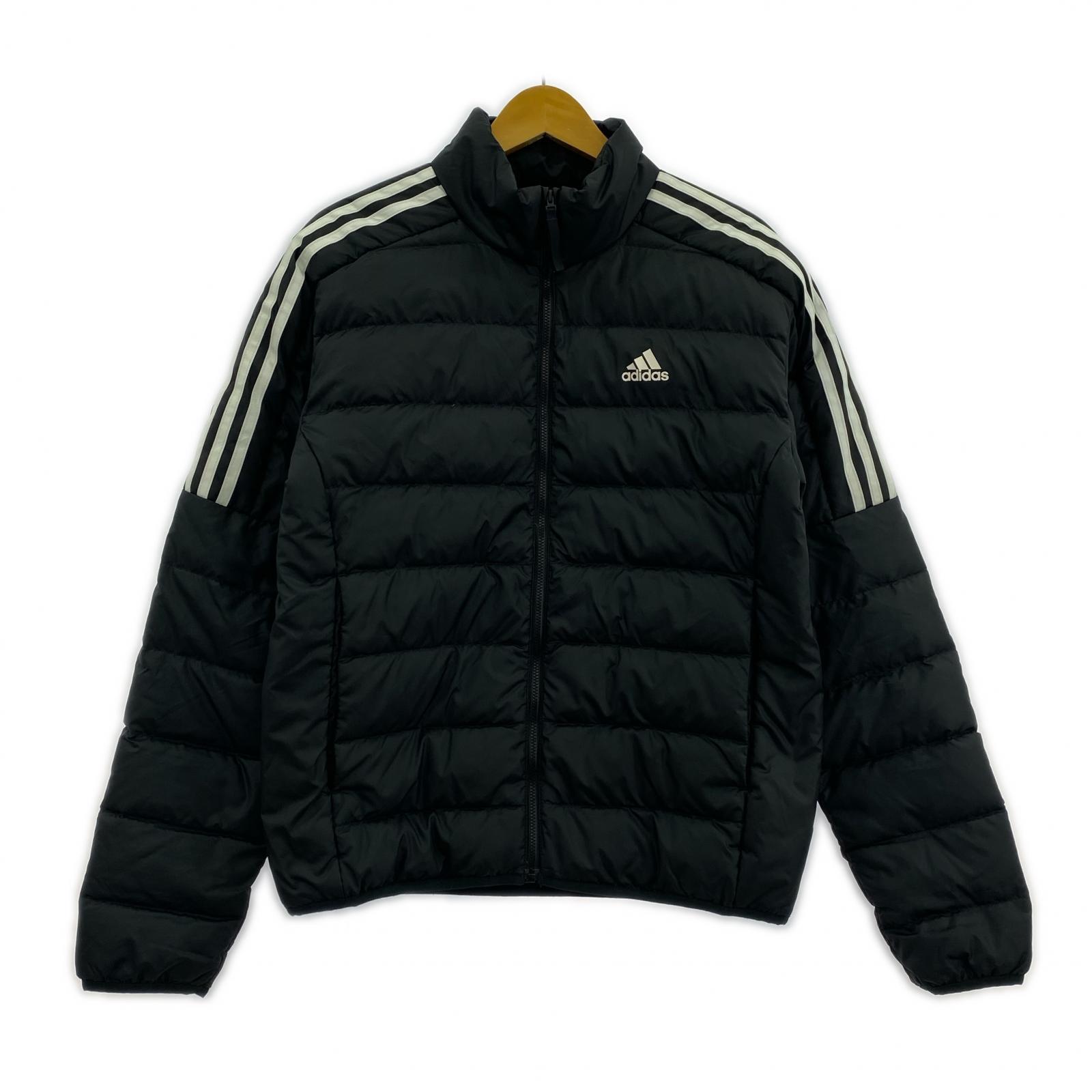 adidas ダウンジャケット 黒 スポーツ用品