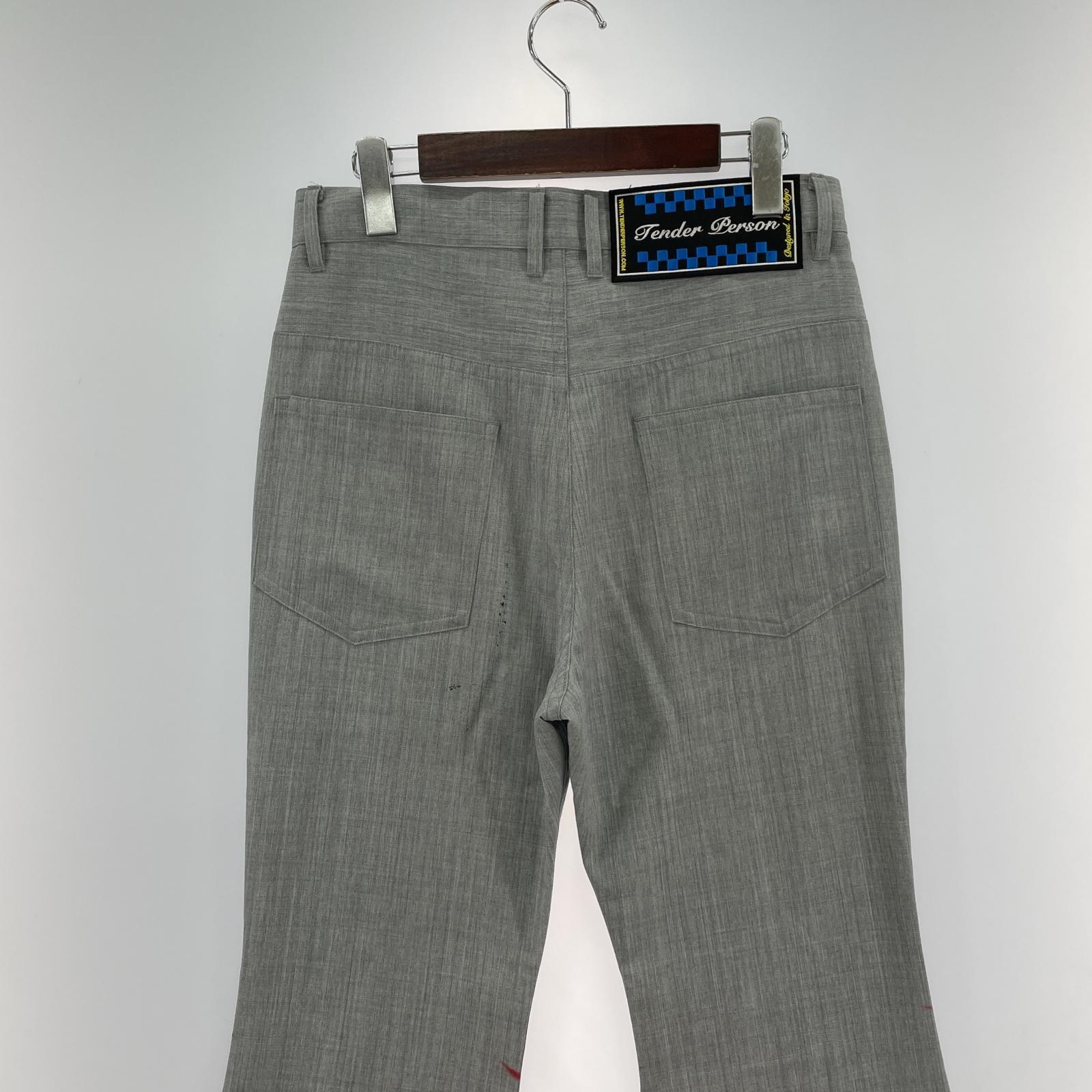 パンツ TENDER PERSON SPIDER KNEES FLARE PANTS 2 グレー LL-PT-4224 2 グレー
