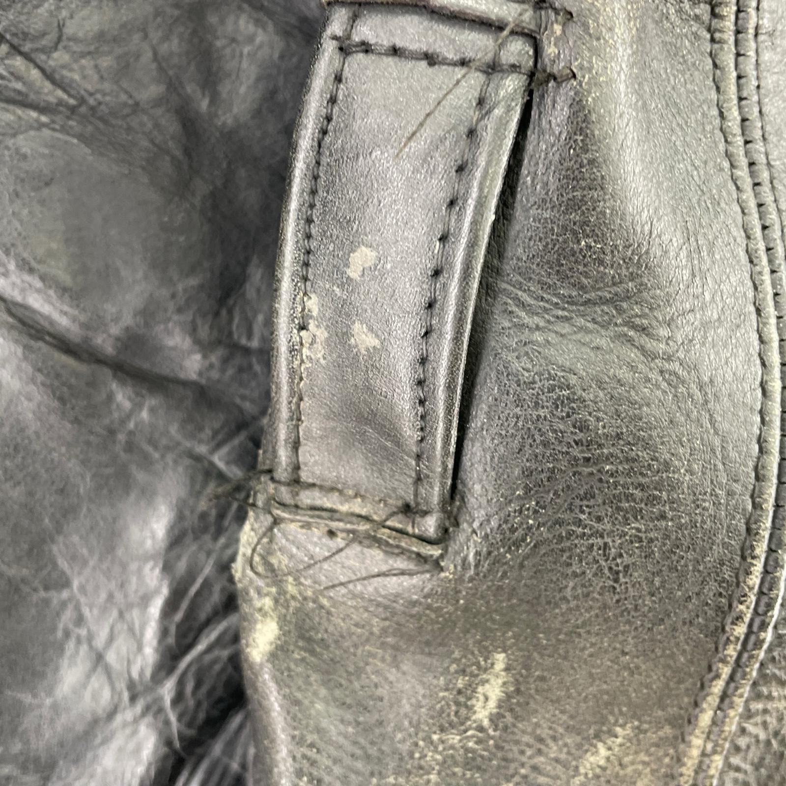 レザージャケット USA製 ホースハイド レザー カーコート 30’S-40’S 黒(-) ブラック
