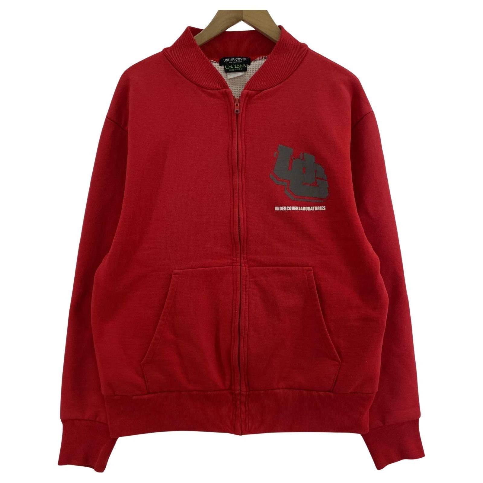 ブルゾン UNDERCOVER×FUTURA LABORATORIES 90s CAMBER スウェットスタジャン L レッド L レッド