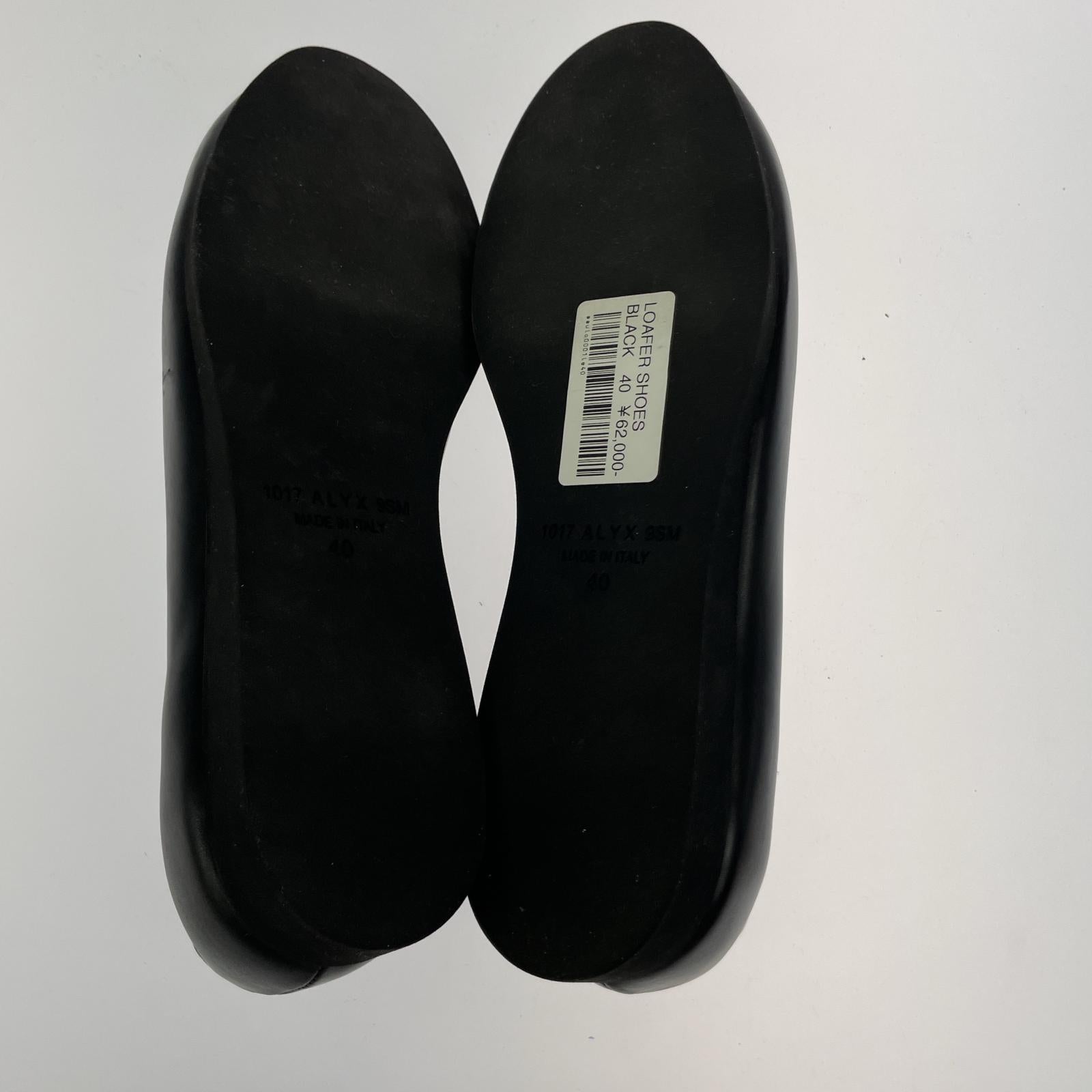 シューズ 1017 ALYX 9SM MARKS LOAFER クラシックローファー 40 ブラック 本体のみ ブラック