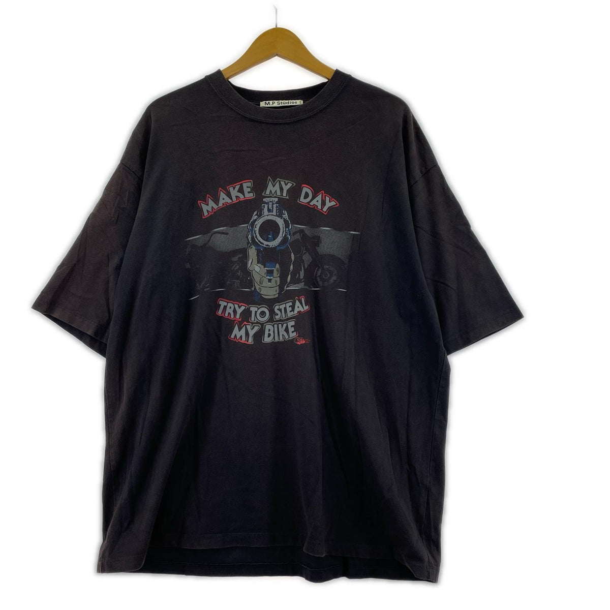 半袖Tシャツ MASONPRINCE MAKE MY DAY 黒