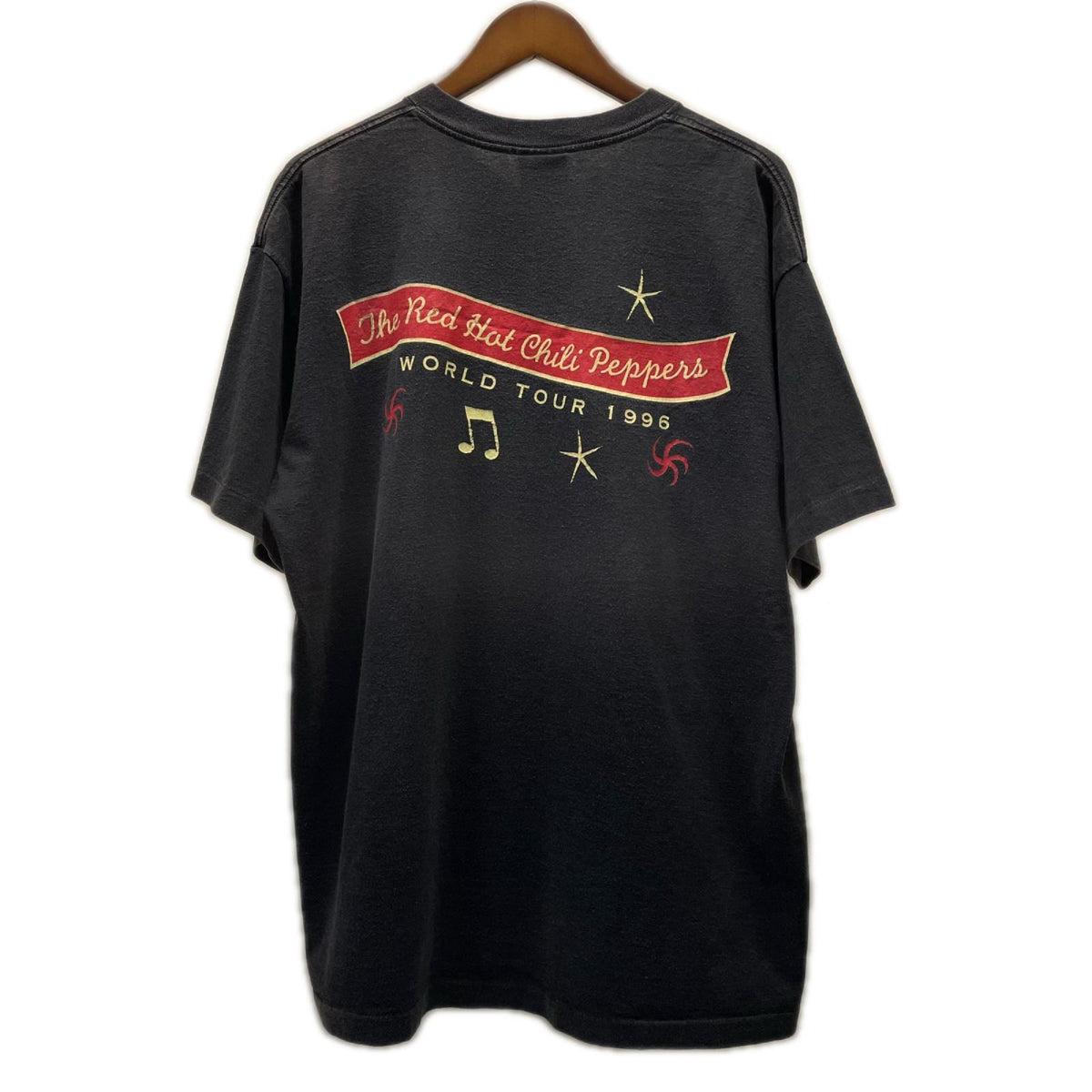 半袖Tシャツ RED HOT CHILI PEPPERS One Hot Minute バンドTシャツ 1996年 giantタグ LL ブラック