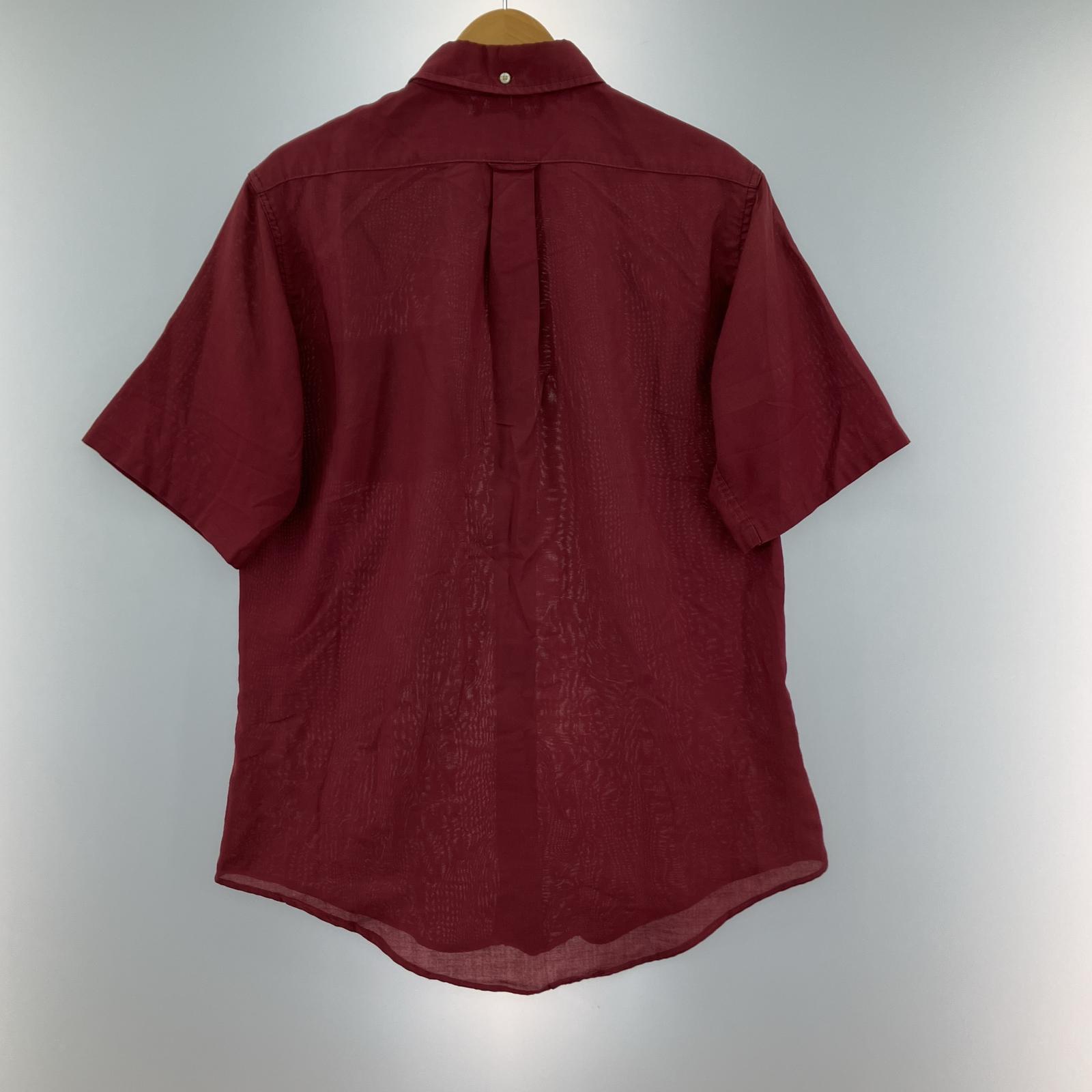 半袖シャツ 60-70s 半袖シャツ (M) ボルドー M