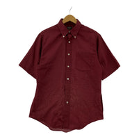 半袖シャツ 60-70s 半袖シャツ (M) ボルドー M