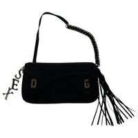 長財布 DOLCE&GABBANA ストラップ付き ウォレット ブラック ブラック