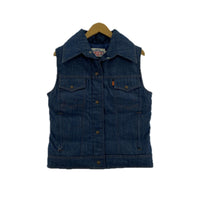 長袖シャツ 70s SKI Levi's USA製 オレンジタブ デニム中綿ベスト (11/12) ネイビー