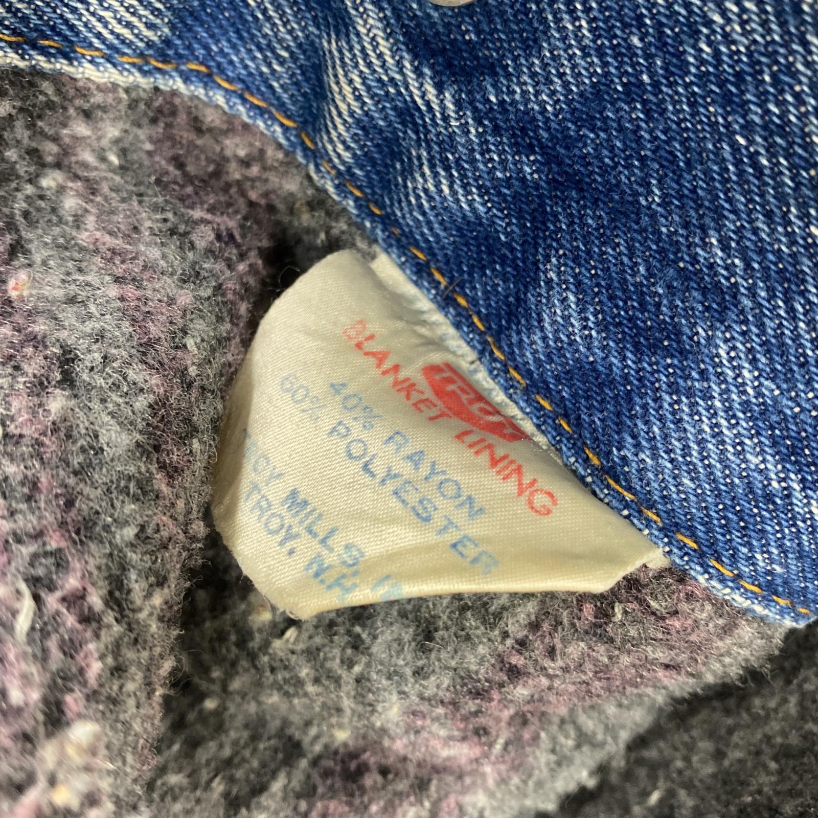 デニムジャケット 70s/70505/ボタン裏52/size36 36 ブルー