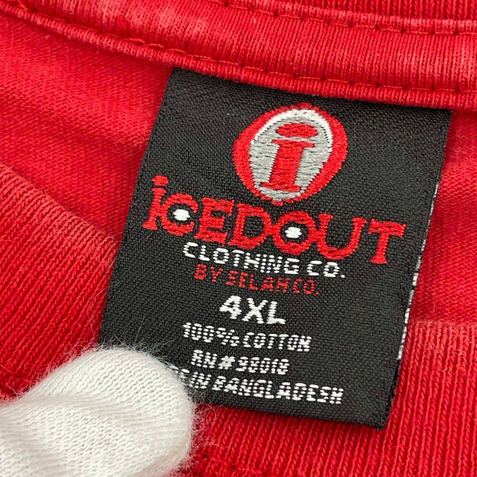 半袖Tシャツ OLD・VINTAGE ICEDOUT Tee 赤 (4XL) レッド