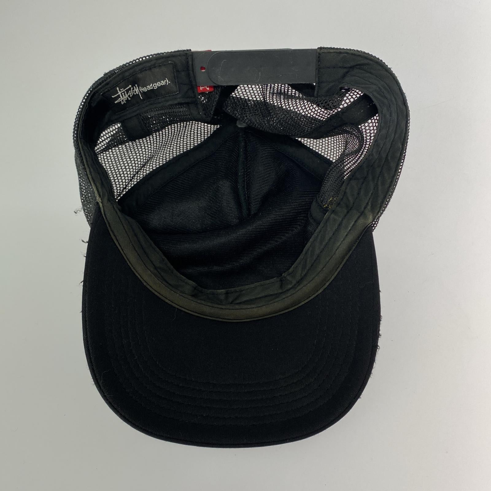 キャップ OLD STUSSY 総ロゴCAP 黒