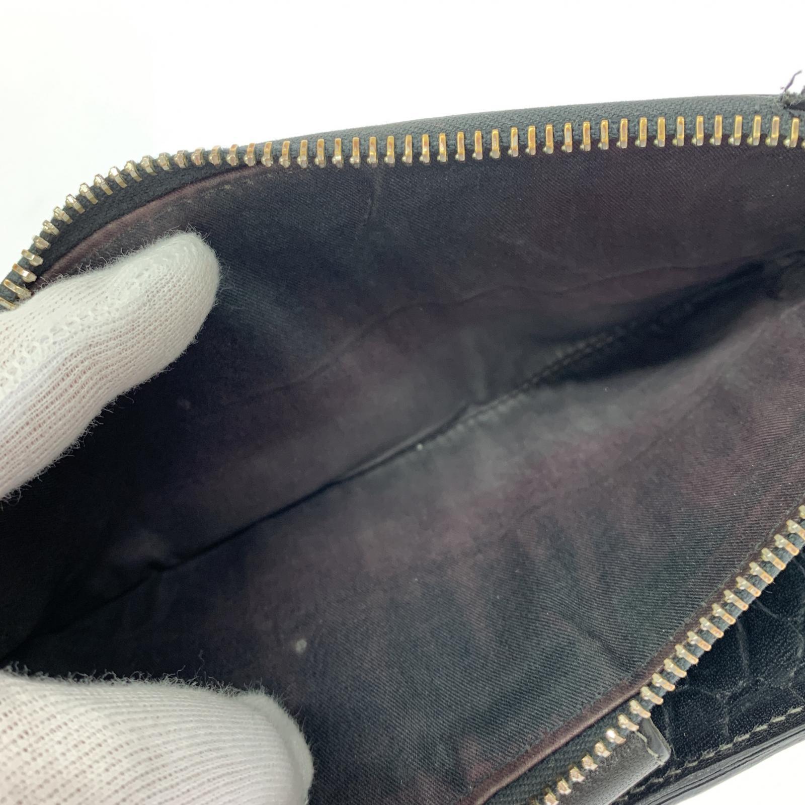 長財布 レザー ブラック