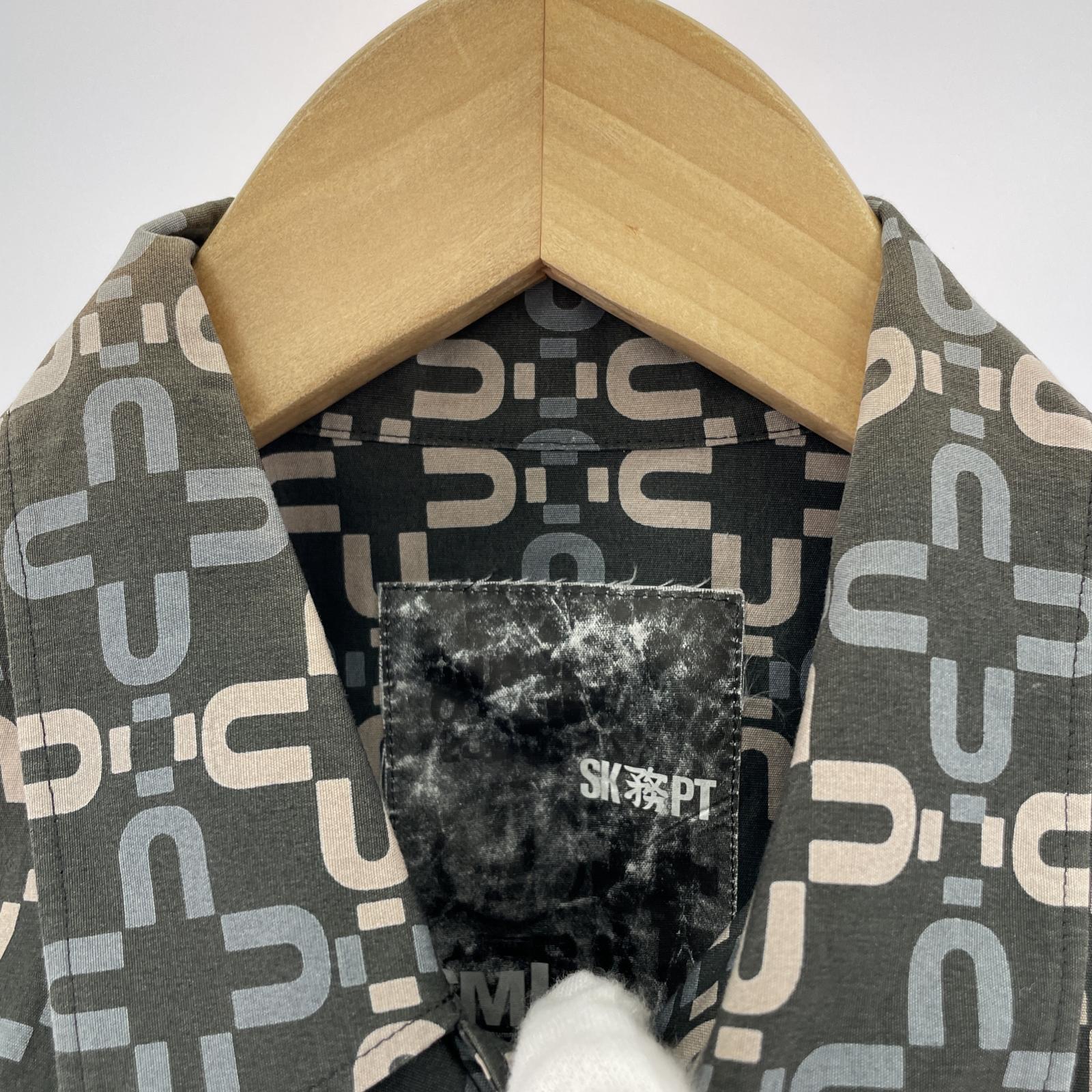 半袖シャツ UNDERCOVER 00s SK務PT期 S/S総柄シャツ F ブラック マルチカラー