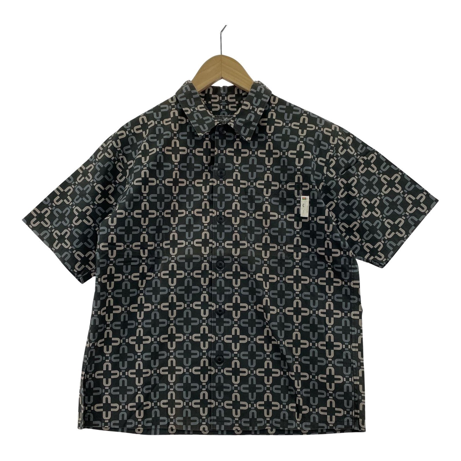 半袖シャツ UNDERCOVER 00s SK務PT期 S/S総柄シャツ F ブラック マルチカラー
