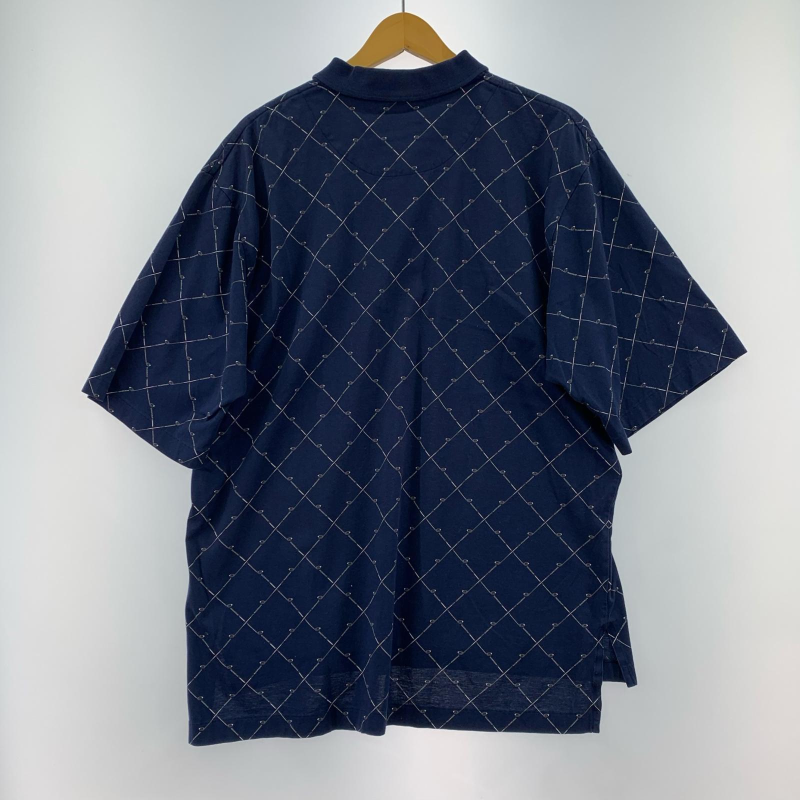 ポロシャツ all pattern polo shirt L ネイビー
