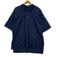 ポロシャツ all pattern polo shirt L ネイビー