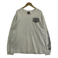 長袖Tシャツ フレイム XL 白 LL ホワイト