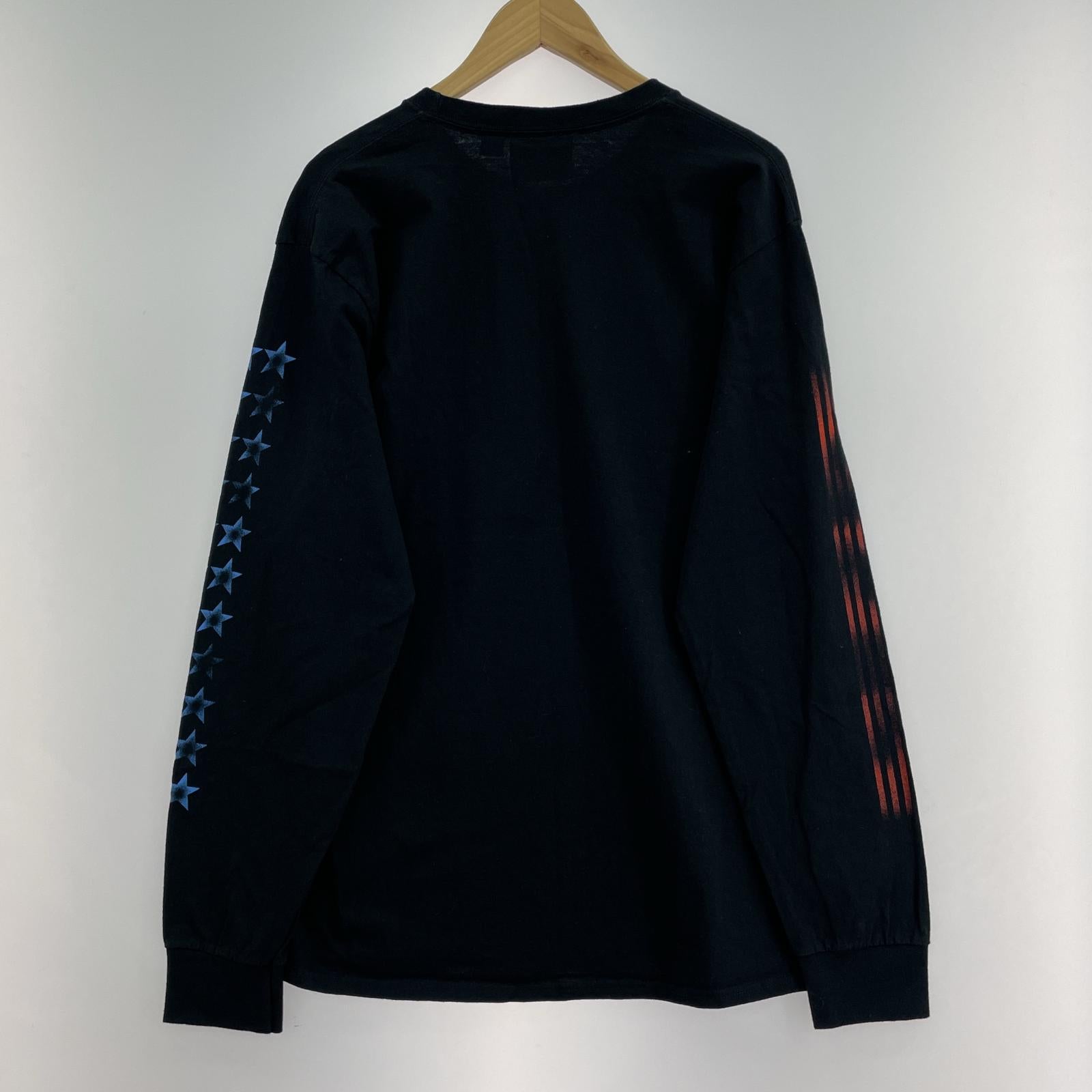 長袖Tシャツ アメリカ 1 黒 L L ブラック