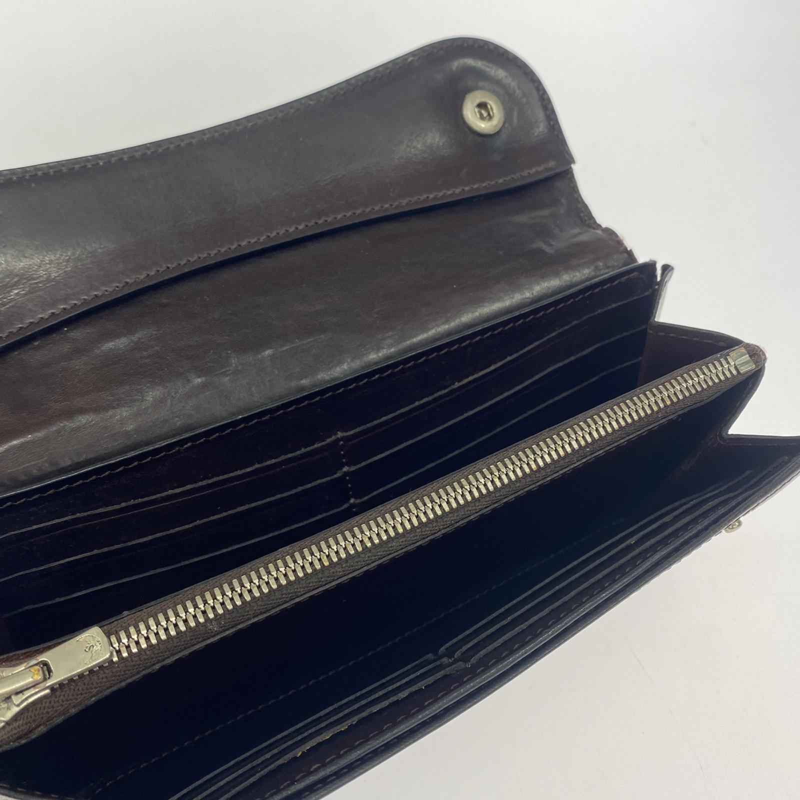 長財布 WILDSWANS レザー スナップ レザーウォレット ブラウン