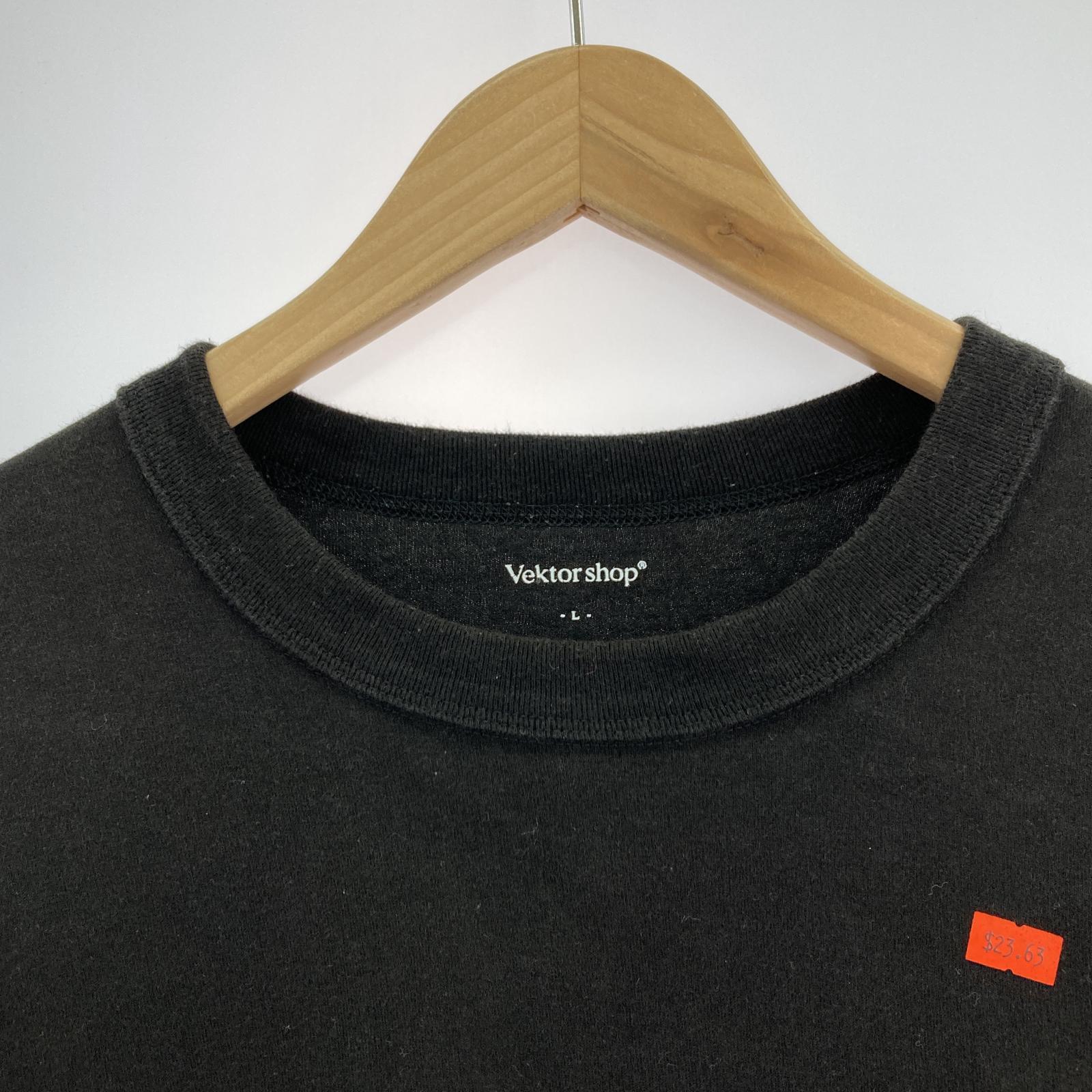 長袖Tシャツ Vektor shop L/Sシャツ ブラック L ブラック