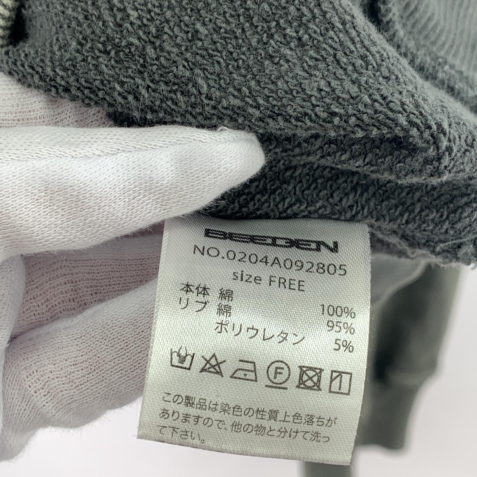 スウェット BEEDEN/RHINESTONE LOGO SWEAT フリー ブラック