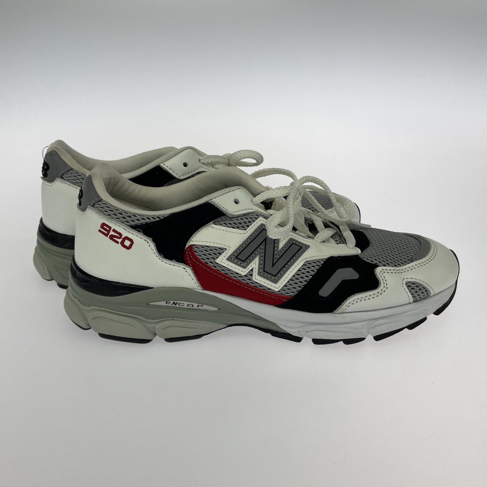 スニーカー NEW BALANCE M920UKF 40th Anniversary White & Red (27) 26.5cm (US8 1/2 UK8 EU43)