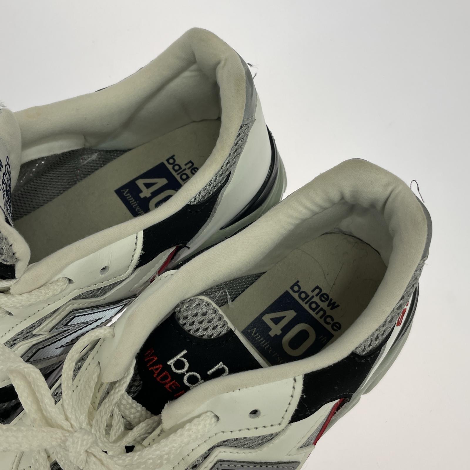 スニーカー NEW BALANCE M920UKF 40th Anniversary White & Red (27) 26.5cm (US8 1/2 UK8 EU43)