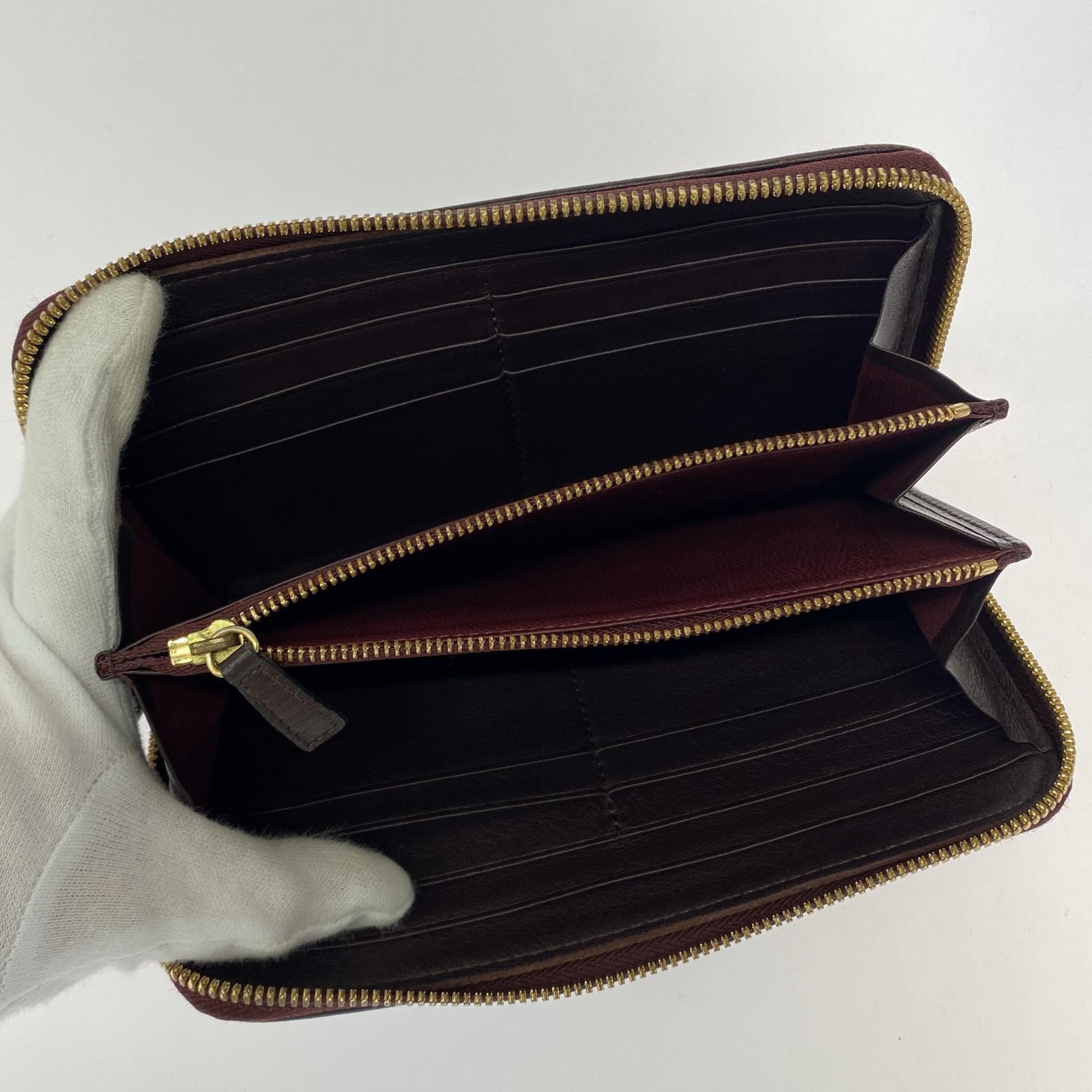 長財布 レザーロングウォレット ブラウン