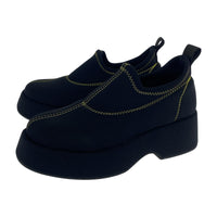シューズ Retro Flatform Loafers S1948 36 黒 黄 36 ブラック