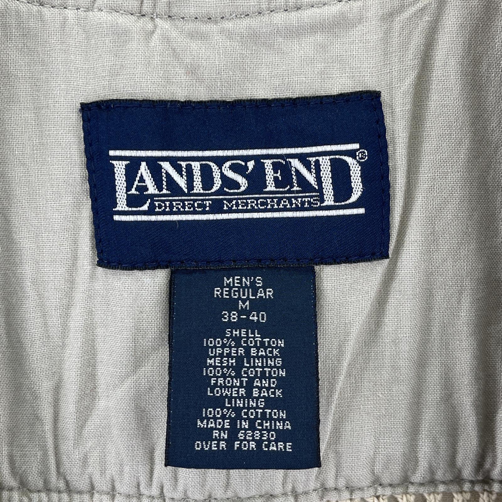 長袖シャツ LANDS'END サファリベスト (M) M グレー