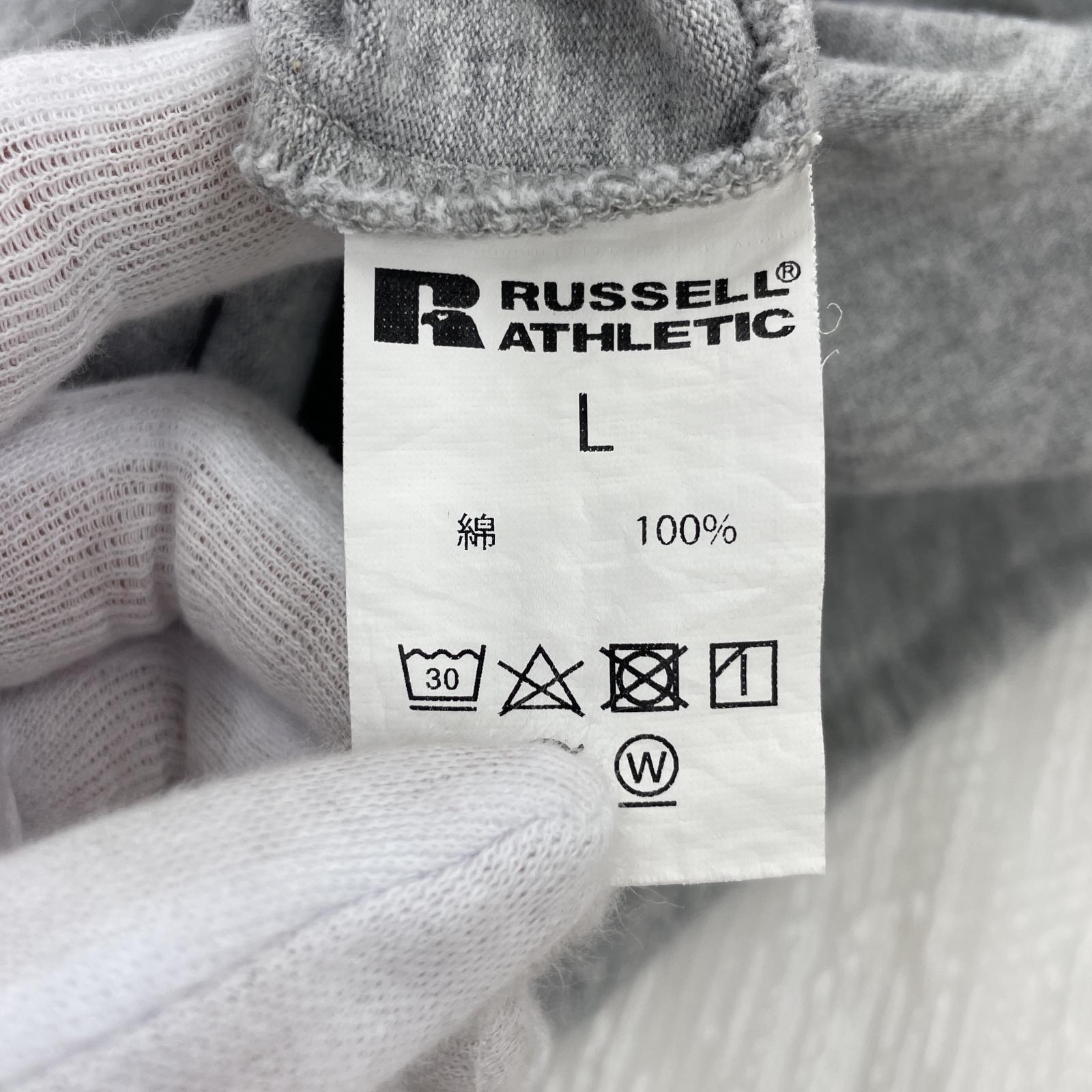 長袖Tシャツ ×Russell Athletic Crewneck LS GRY L グレー