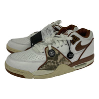 スニーカー NIKE×STUSSY AIR FLIGHT 89 LOW SP White and Pecan FD6475-100 (27.5) 27.5cm (US9 1/2 UK9 EU45)