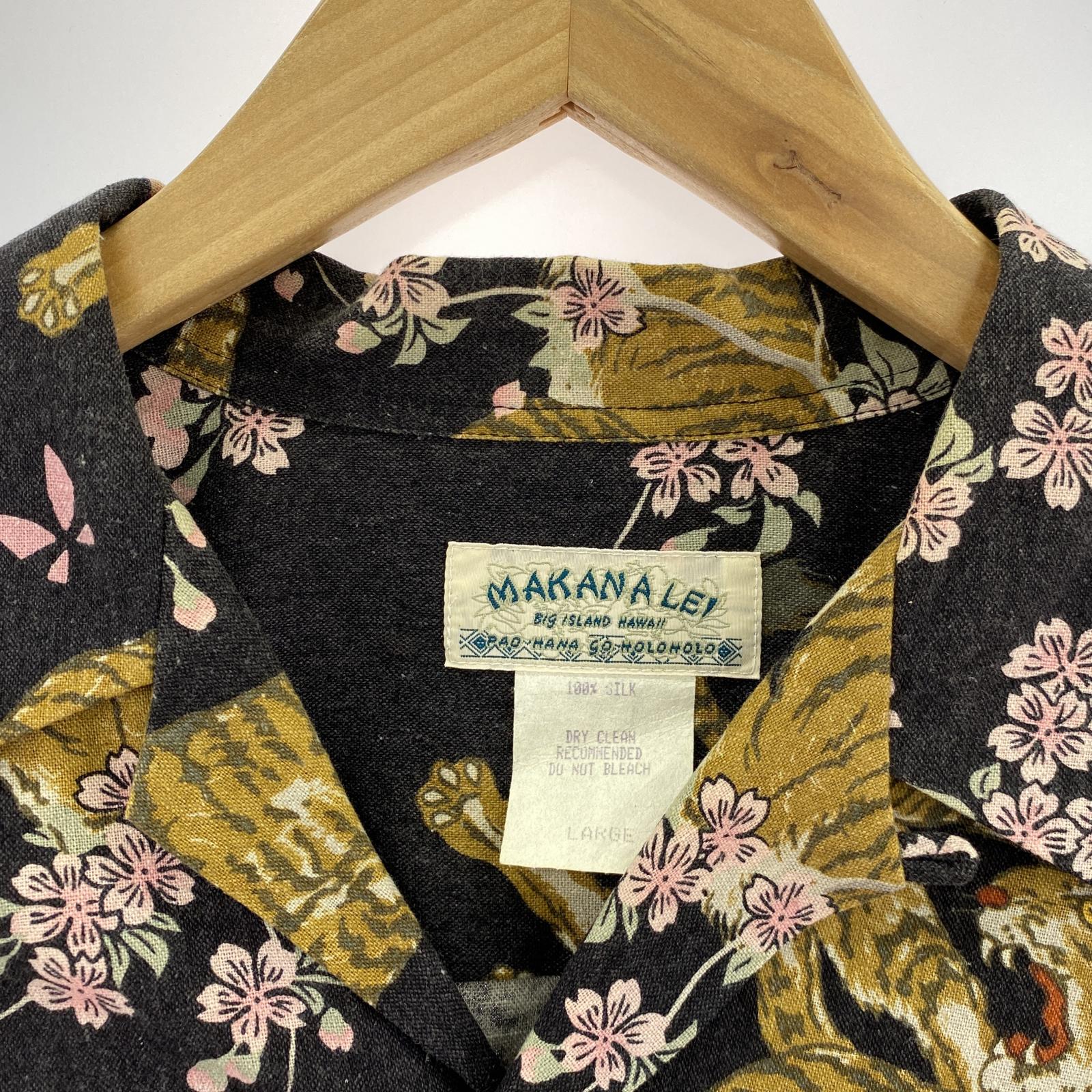 長袖シャツ MAKANALEI Silk Opencollar Shirt L マルチカラー