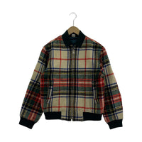 ジャケット 60s~70s ウールブルゾン (M)チェック柄 M マルチカラー