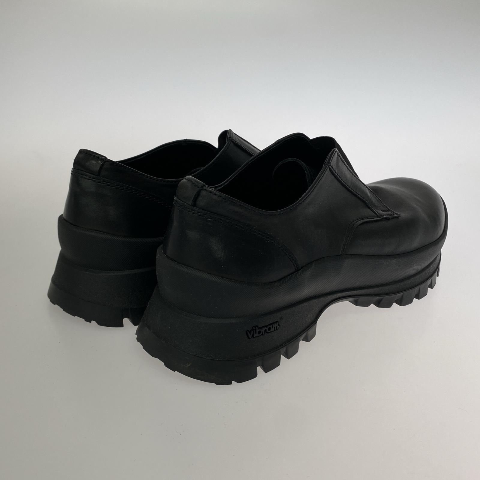 シューズ FRONT GORE SHOES スリッポン 黒 42 ブラック