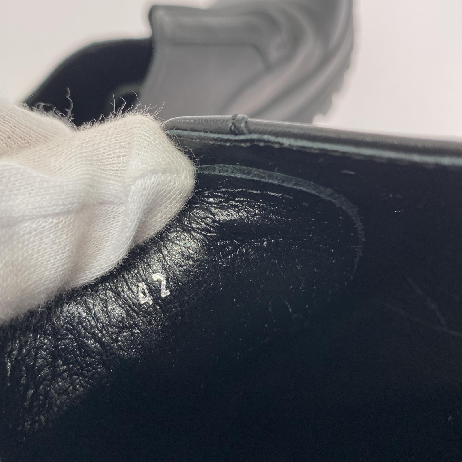 シューズ FRONT GORE SHOES スリッポン 黒 42 ブラック