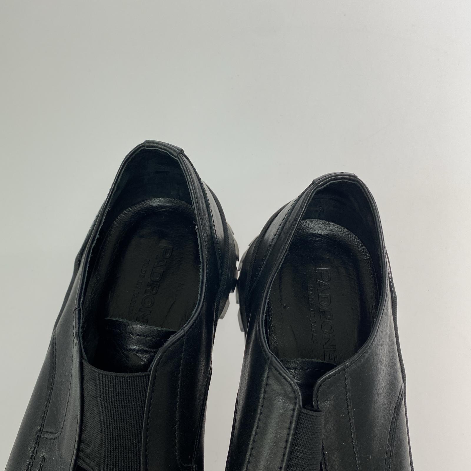 シューズ FRONT GORE SHOES スリッポン 黒 42 ブラック