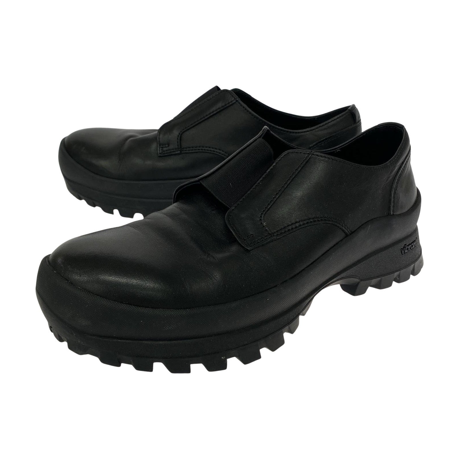 シューズ FRONT GORE SHOES スリッポン 黒 42 ブラック