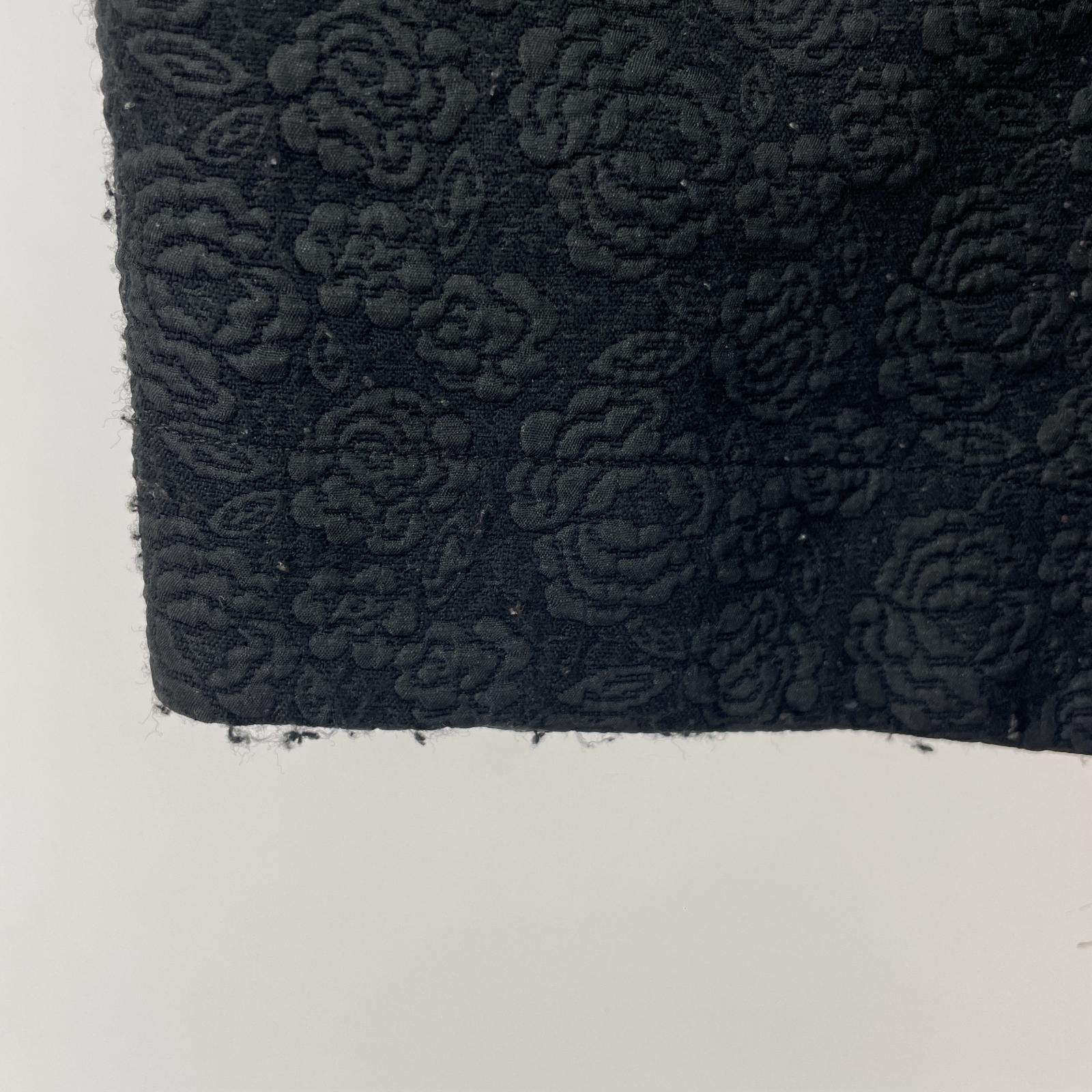 ロングスカート BLACK COMME des GARCONS 総柄ロングスカート 黒 XXS ブラック