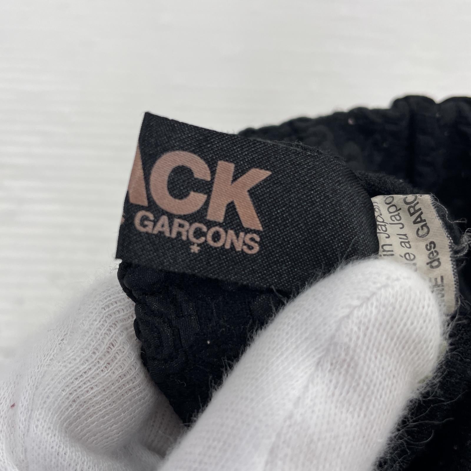ロングスカート BLACK COMME des GARCONS 総柄ロングスカート 黒 XXS ブラック