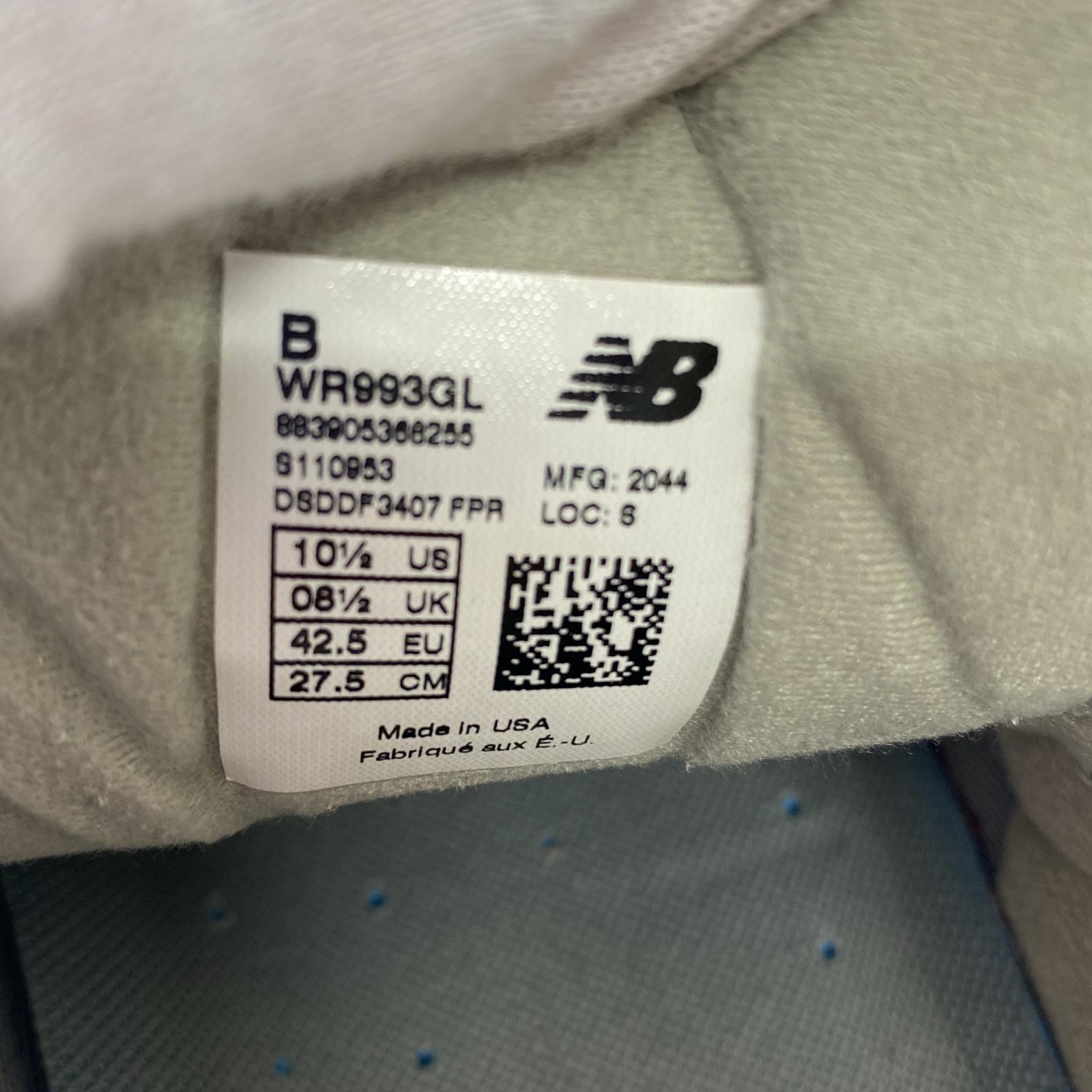 スニーカー USA製 WR993GL グレー