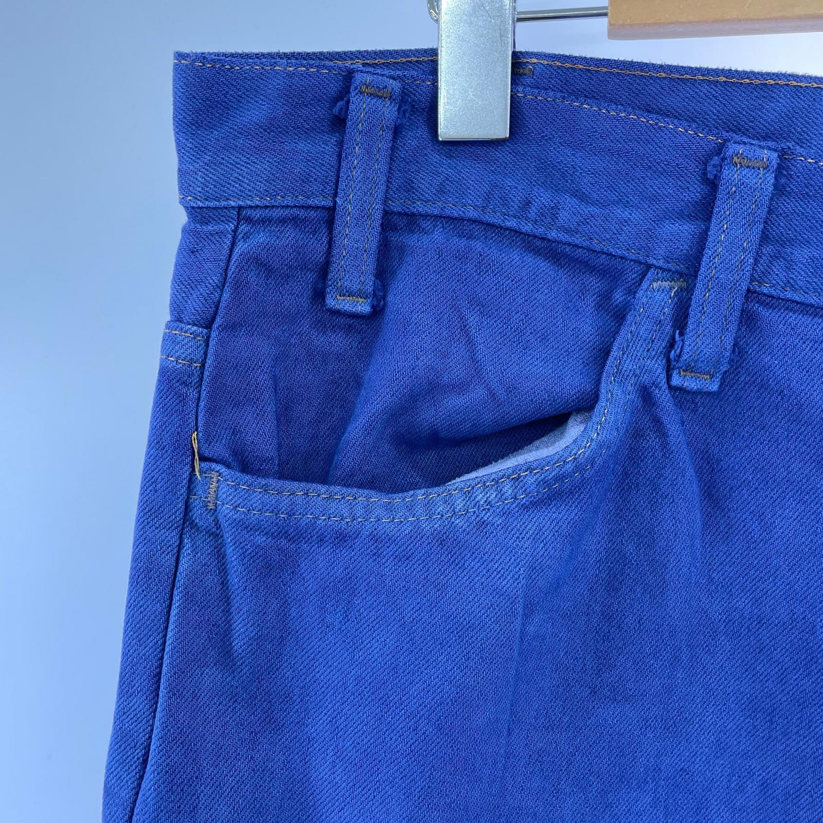 デニムパンツ 70s Levi's 646 製品染め デニムパンツ ブルー