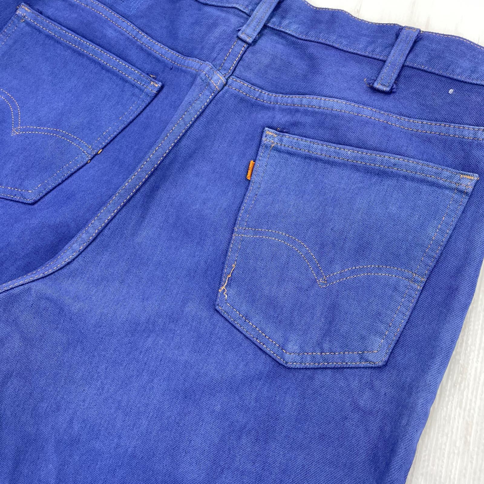 デニムパンツ 70s Levi's 646 製品染め デニムパンツ ブルー