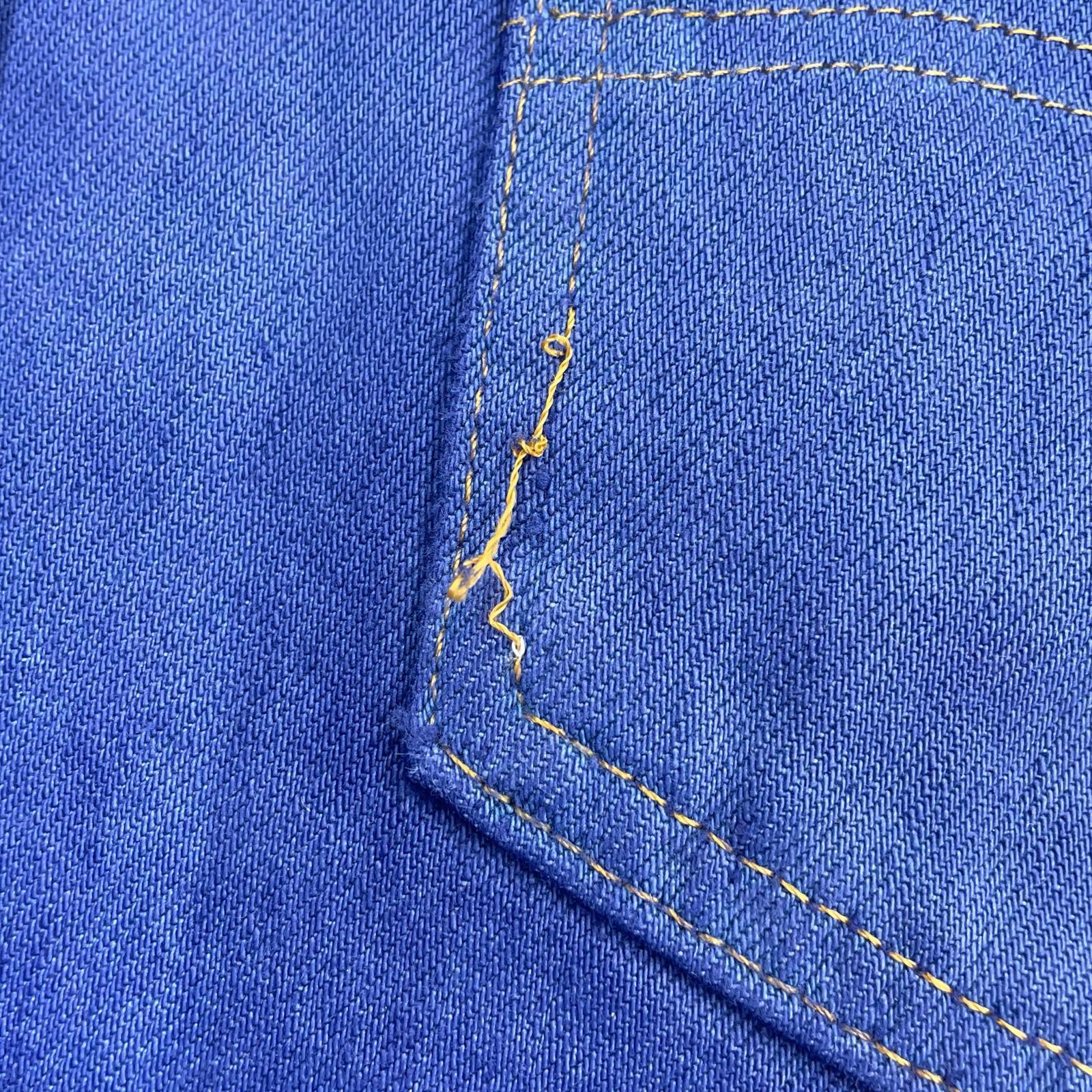 デニムパンツ 70s Levi's 646 製品染め デニムパンツ ブルー