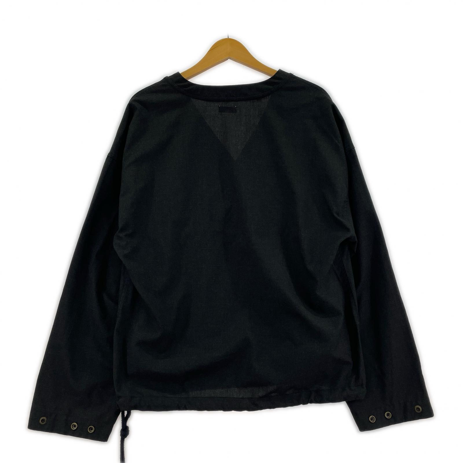 長袖Tシャツ WILLYCHAVARRIA KANGAROO V-NECK プルオーバー S ブラック