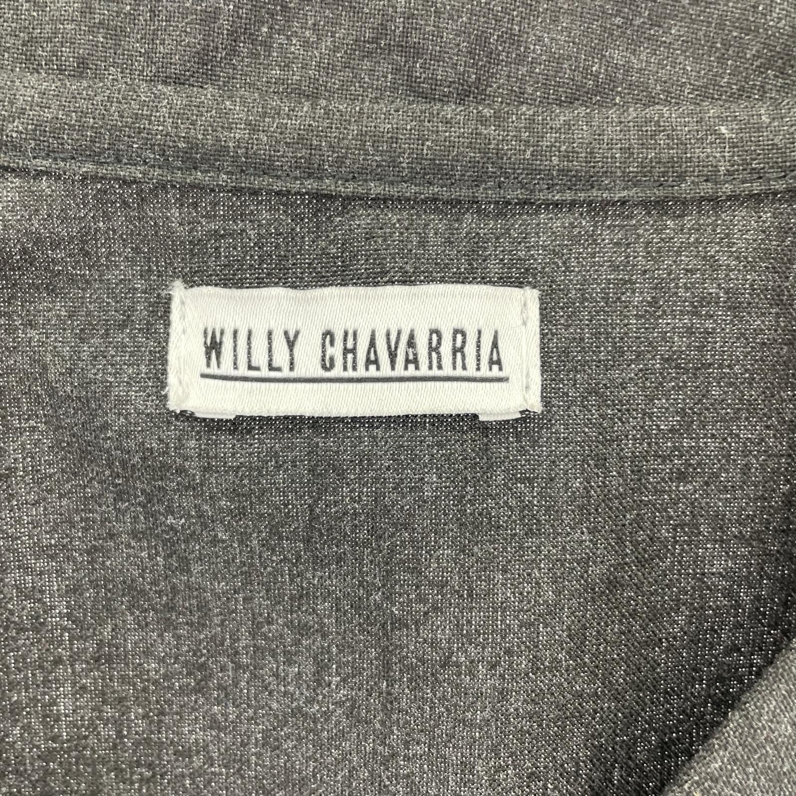 長袖Tシャツ WILLYCHAVARRIA KANGAROO V-NECK プルオーバー S ブラック