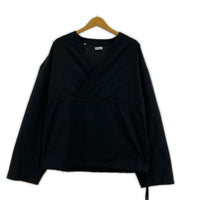 長袖Tシャツ WILLYCHAVARRIA KANGAROO V-NECK プルオーバー S ブラック
