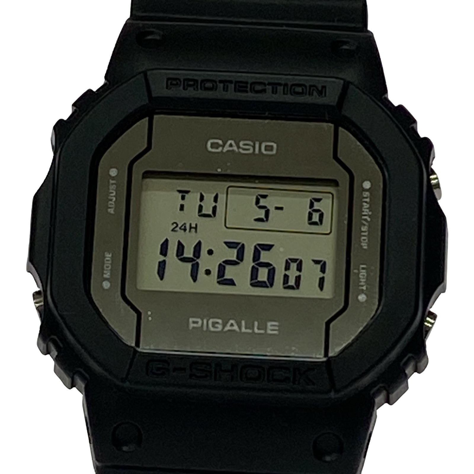 腕時計 PIGALLE DW-5600PGB デジタル QZ時計 ブラック
