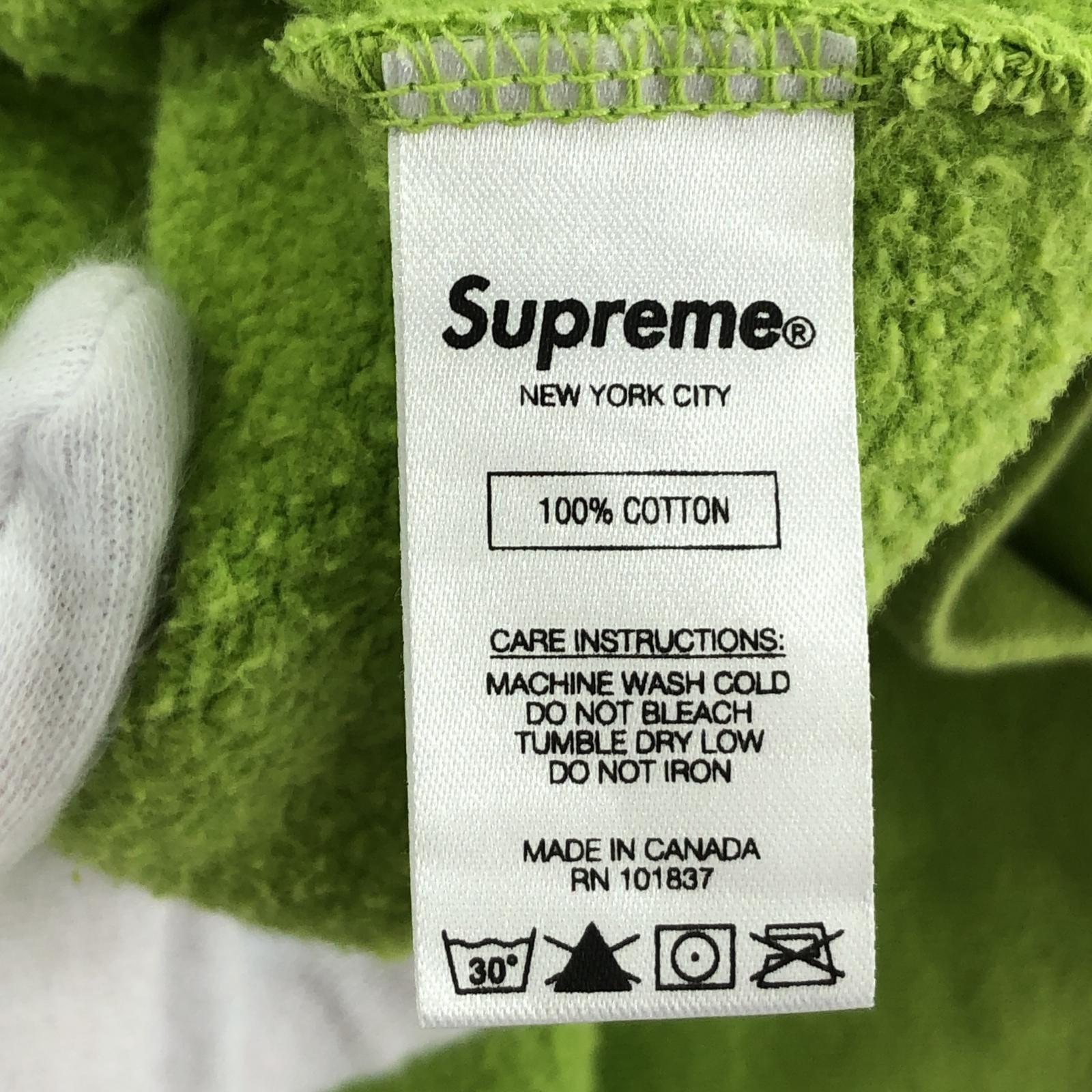 パーカー Supreme 19SS Tag Logo Hooded Sweatshirt M M グリーン