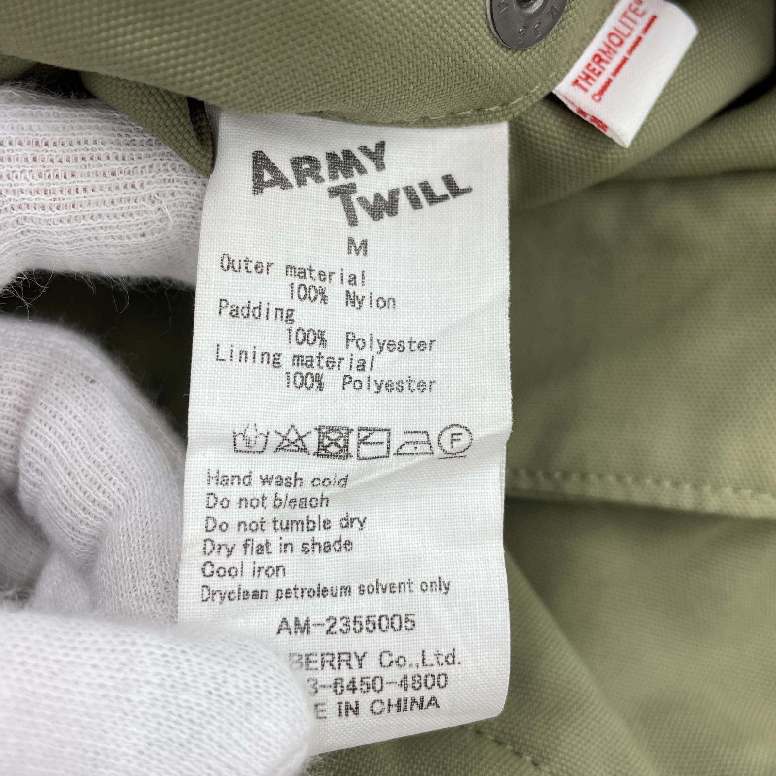 パンツ ARMY TWILL カーゴ カーキ M M カーキ